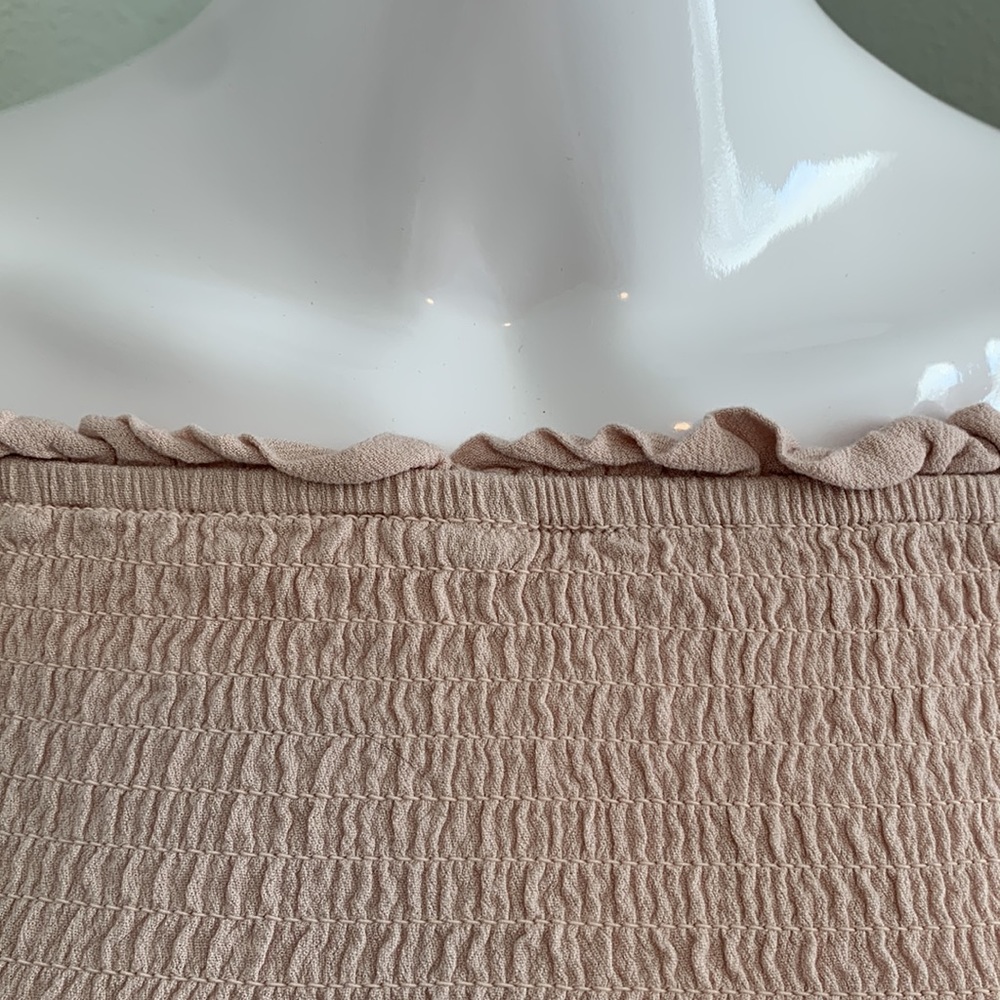 Kendall & Kylie Light Pink Off Shoulder Crop Top - Picture 2 of 8